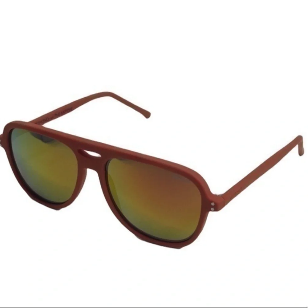 KOMONO Rafton Brick Red Rubber Sunglasses…
